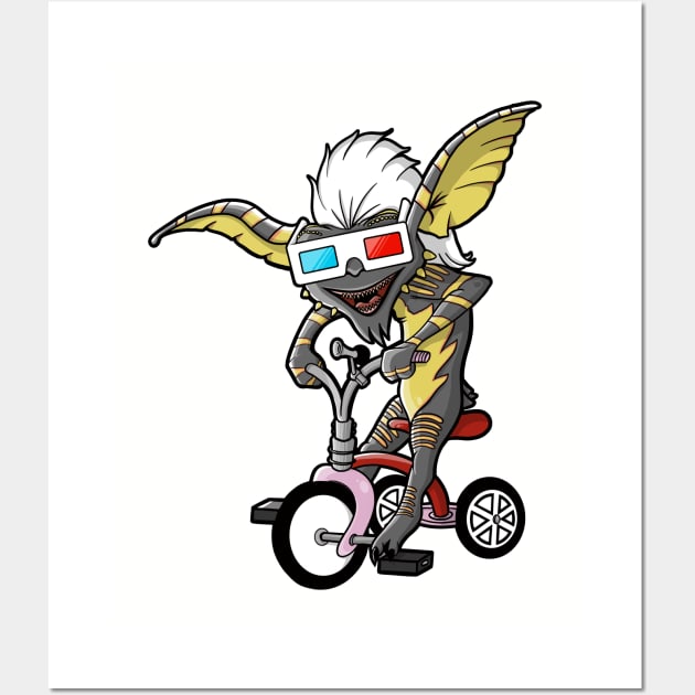 Gremlin Tricycle Wall Art by Kevinokev